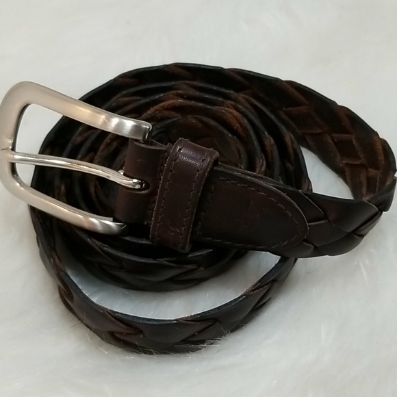 dockers braided leather belt